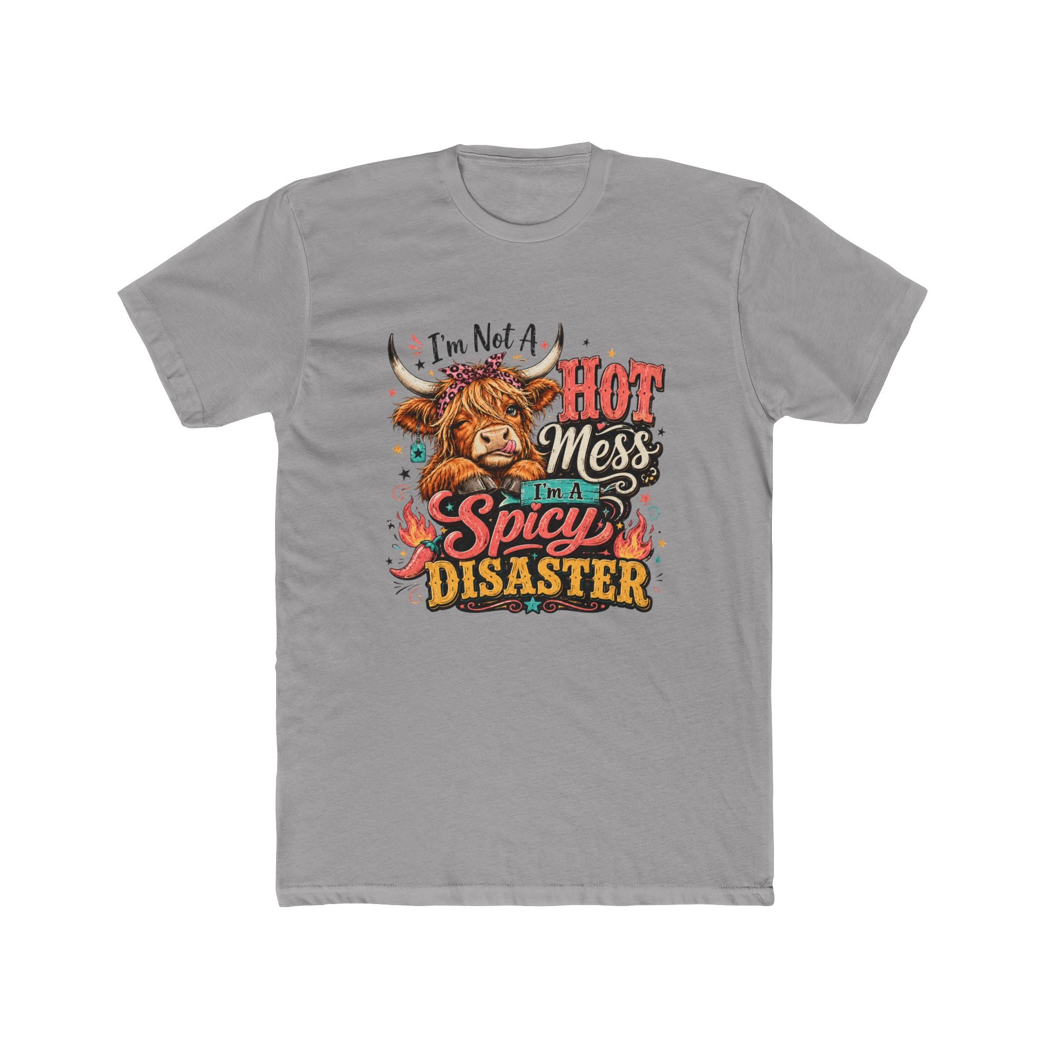 Hot Mess Spicy Disaster Tee — Funny Cow Graphic T-Shirt
