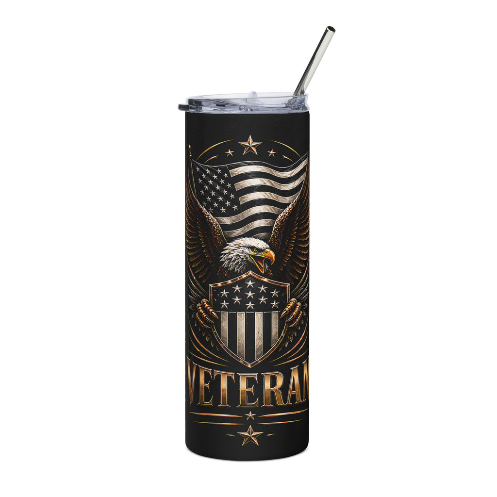 Veteran Eagle Stainless Tumbler — 20oz Insulated Patriotic Travel Cup