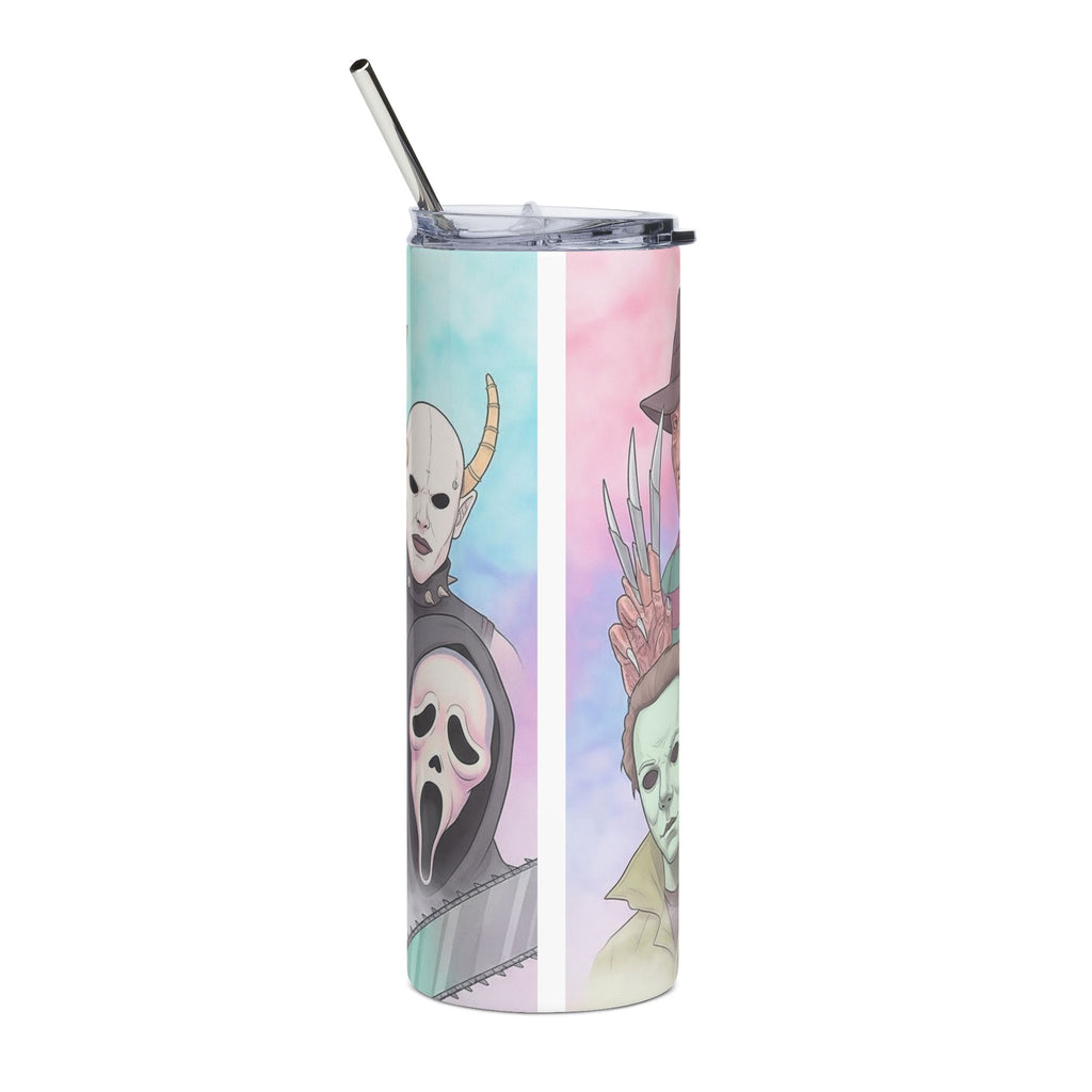Horror Icons 20oz Stainless Steel Tumbler — Freddy, Jason & Michael Graphic Travel Cup