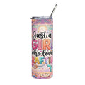 Crafting Lover 20oz Stainless Steel Tumbler — "Just a Girl Who Loves Crafting"
