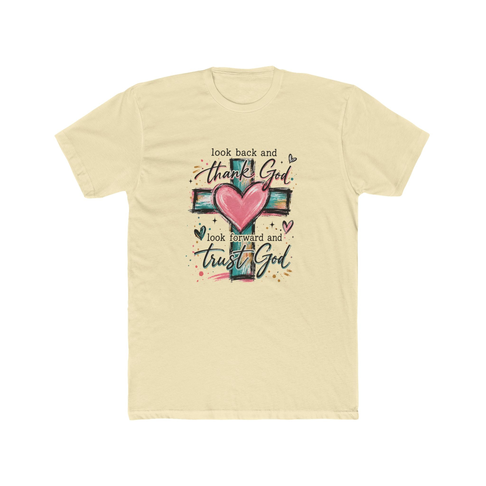 Thank God Cross Heart Tee — Christian Inspirational Faith T-Shirt