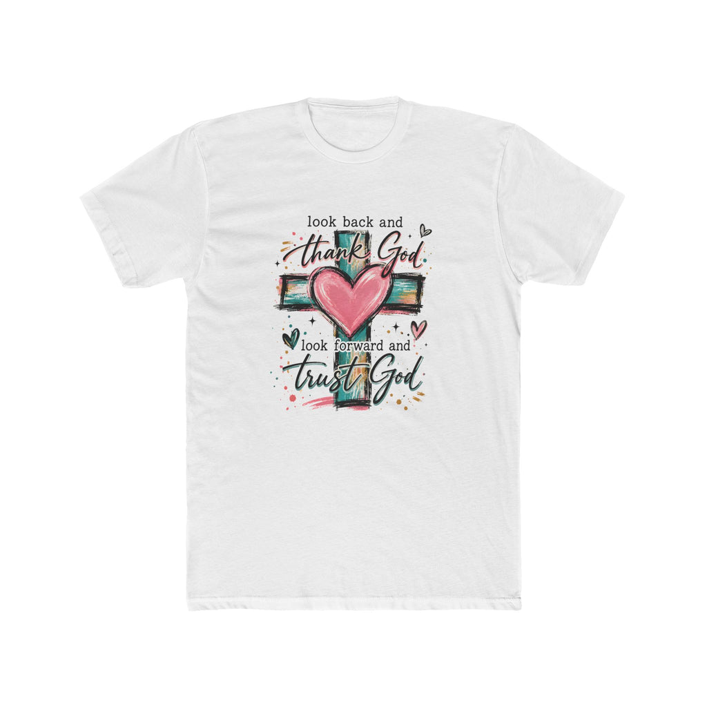 Thank God Cross Heart Tee — Christian Inspirational Faith T-Shirt