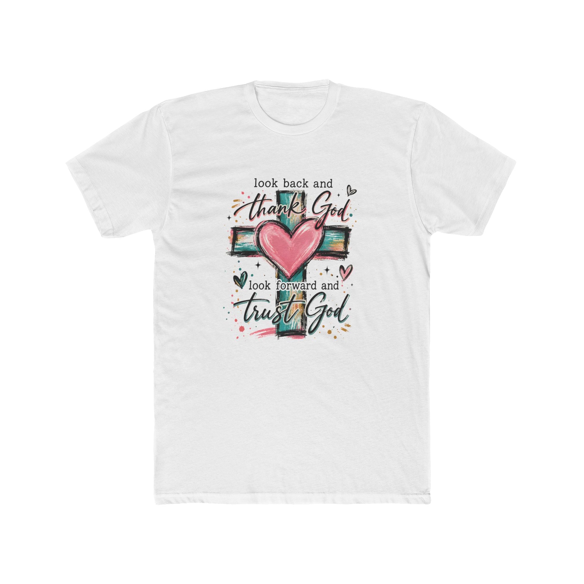Thank God Cross Heart Tee — Christian Inspirational Faith T-Shirt