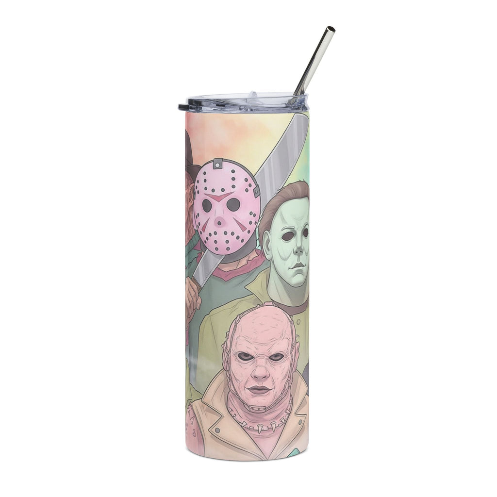 Horror Icons 20oz Stainless Steel Tumbler — Freddy, Jason & Michael Graphic Travel Cup