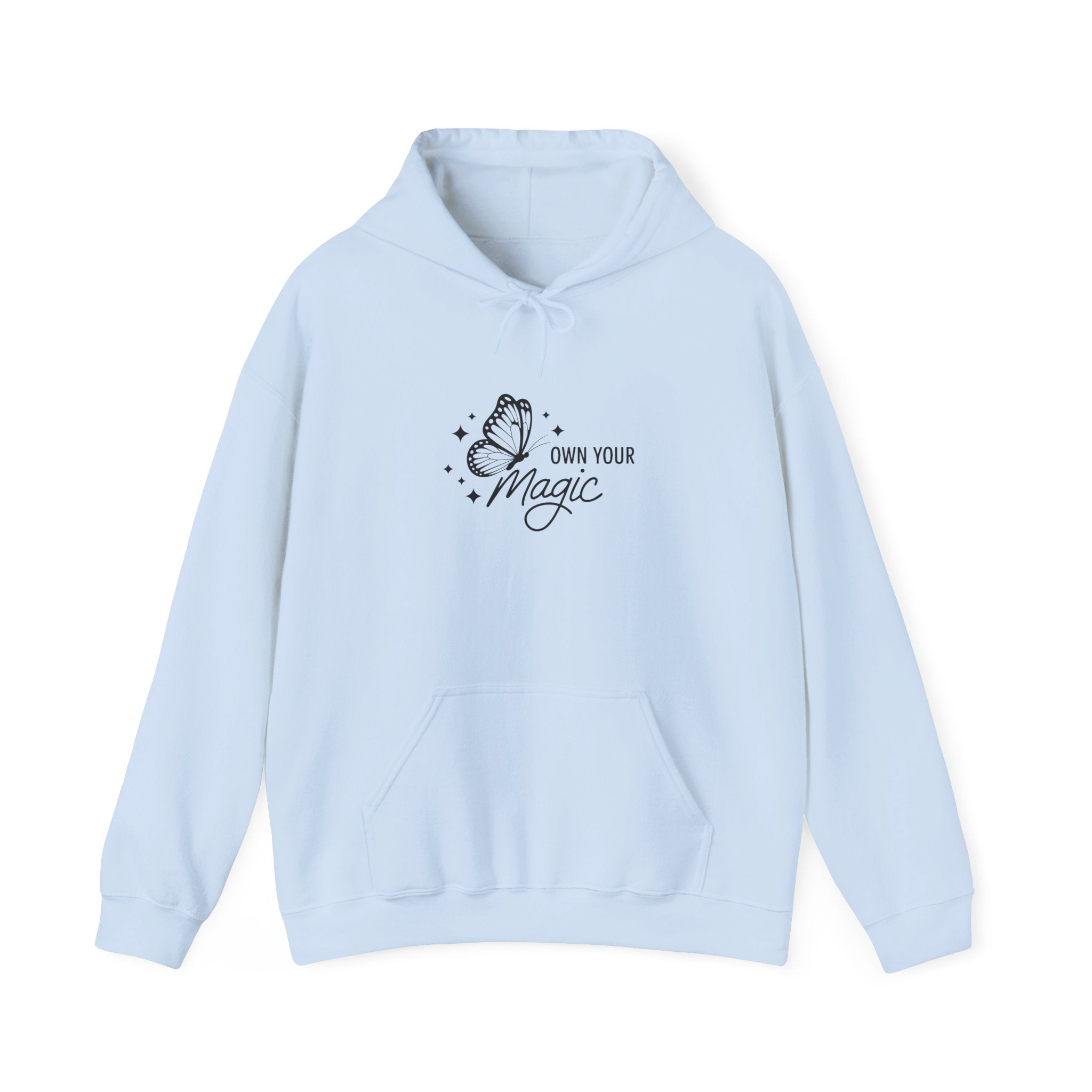 Hoodie — "Own Your Magic" Minimalist Witchy Graphic Hoodie