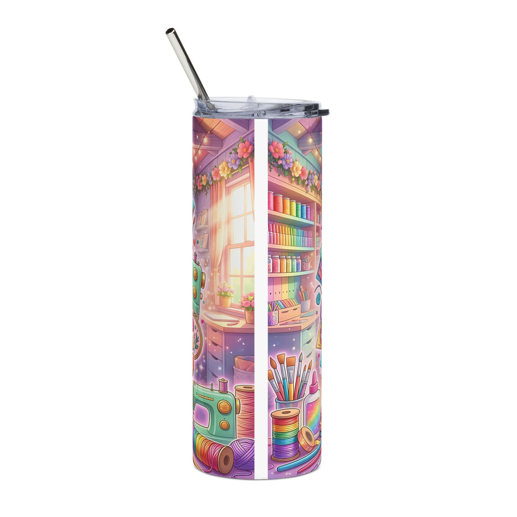 Crafting Lover 20oz Stainless Steel Tumbler — "Just a Girl Who Loves Crafting"
