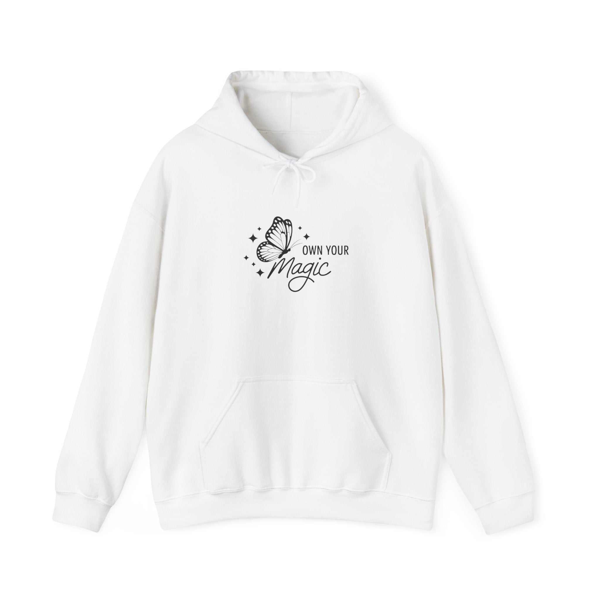 Hoodie — "Own Your Magic" Minimalist Witchy Graphic Hoodie