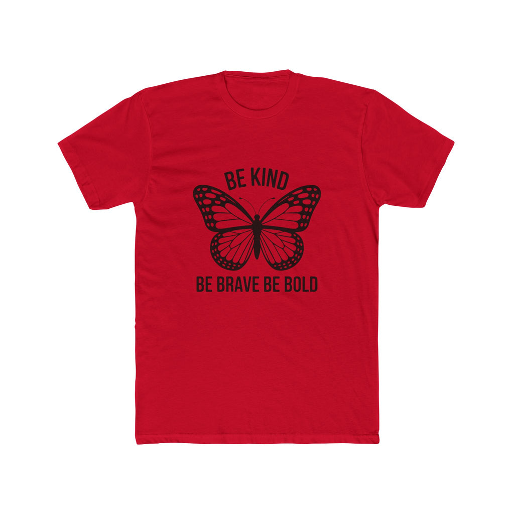 Be Kind Butterfly T-Shirt — "Be Kind, Be Brave Be Bold" Inspirational Tee