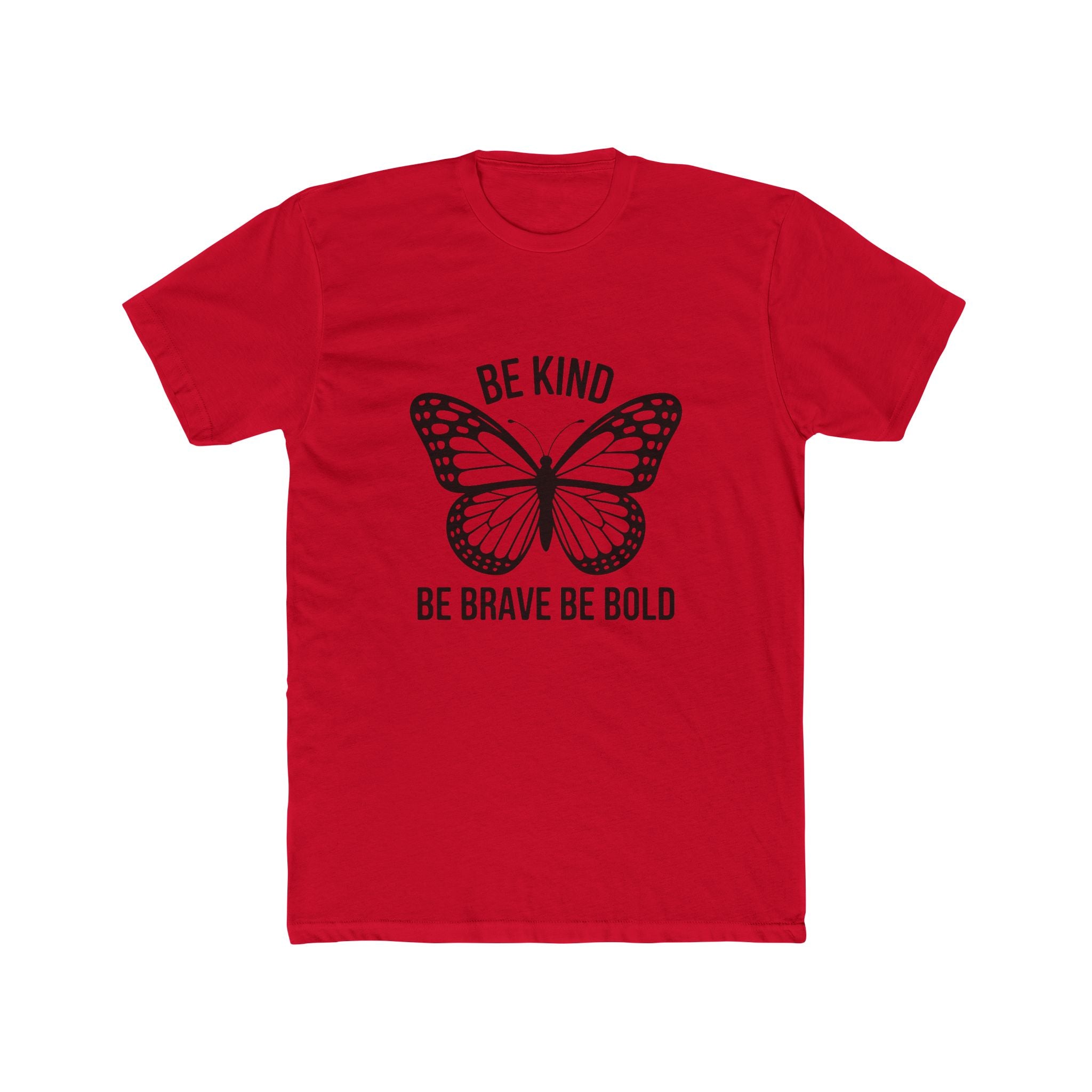Be Kind Butterfly T-Shirt — "Be Kind, Be Brave Be Bold" Inspirational Tee