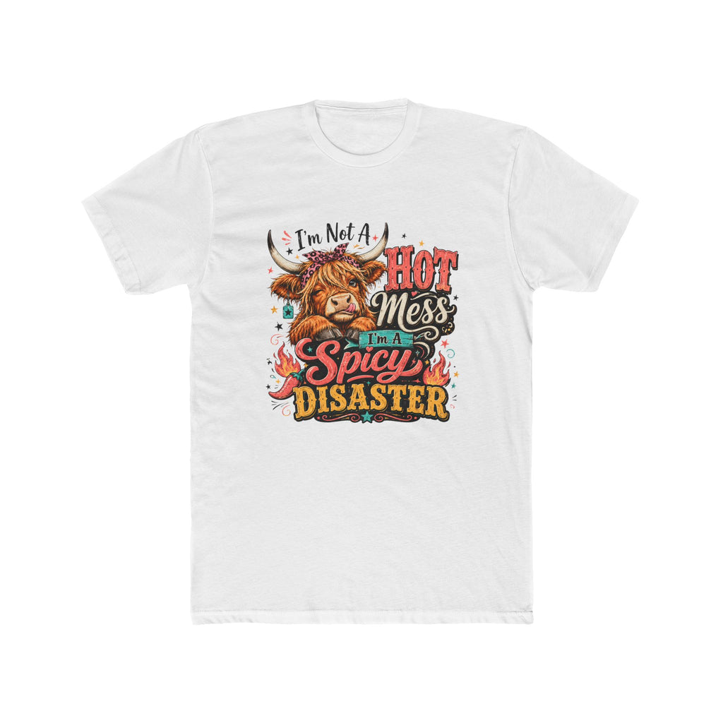 Hot Mess Spicy Disaster Tee — Funny Cow Graphic T-Shirt