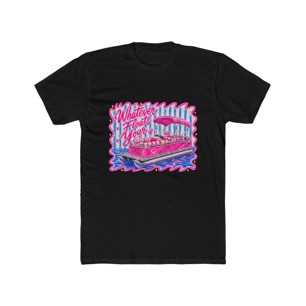 Whatever Floats Your Boat T‑Shirt — Retro Pink Pontoon Graphic Tee