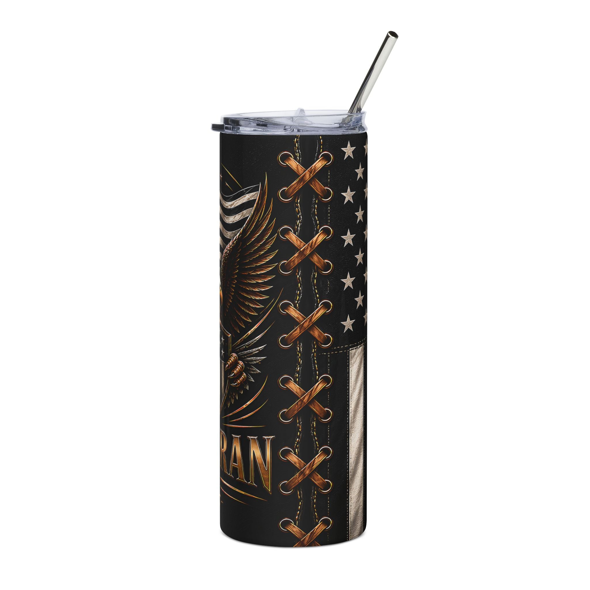 Veteran Eagle Stainless Tumbler — 20oz Insulated Patriotic Travel Cup