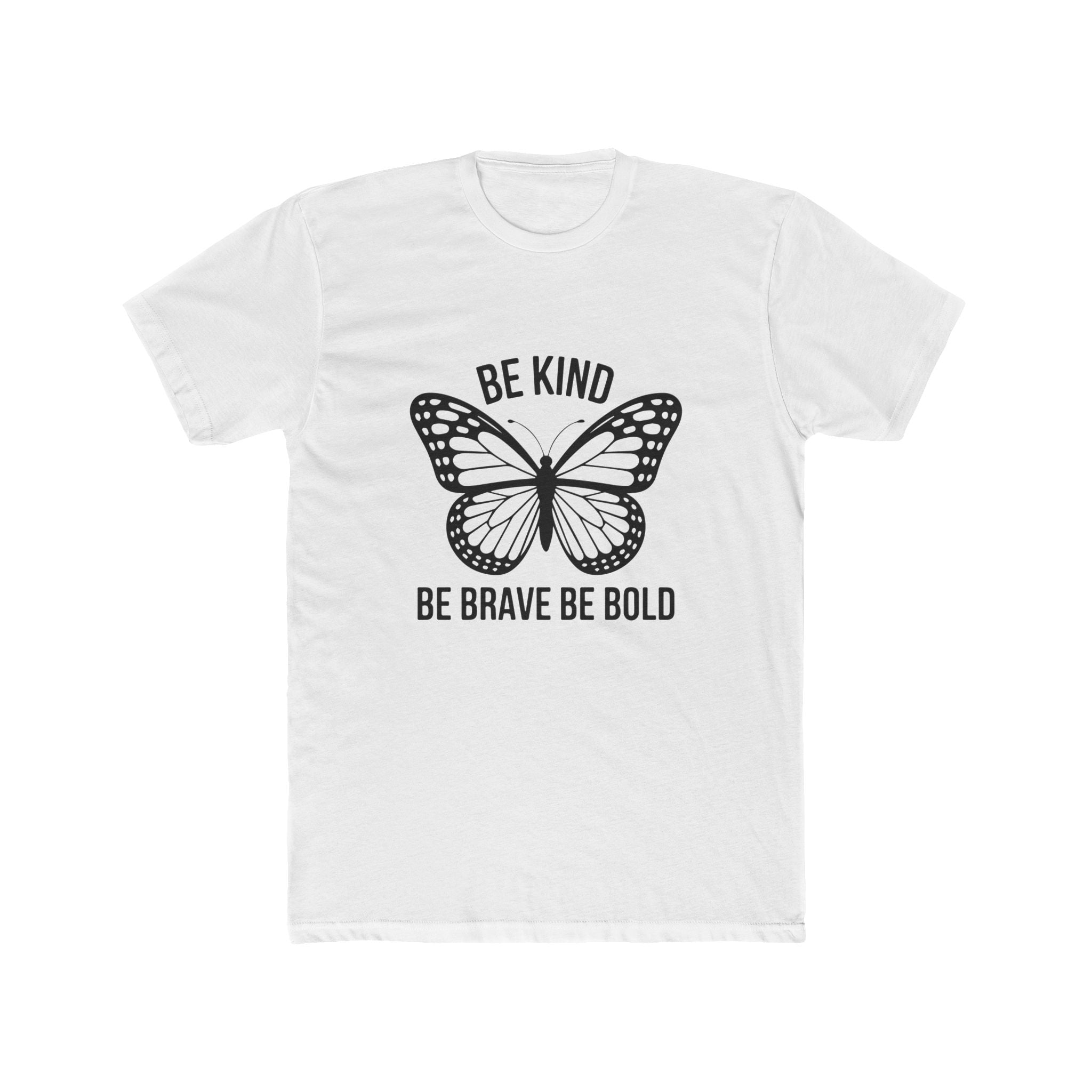 Be Kind Butterfly T-Shirt — "Be Kind, Be Brave Be Bold" Inspirational Tee