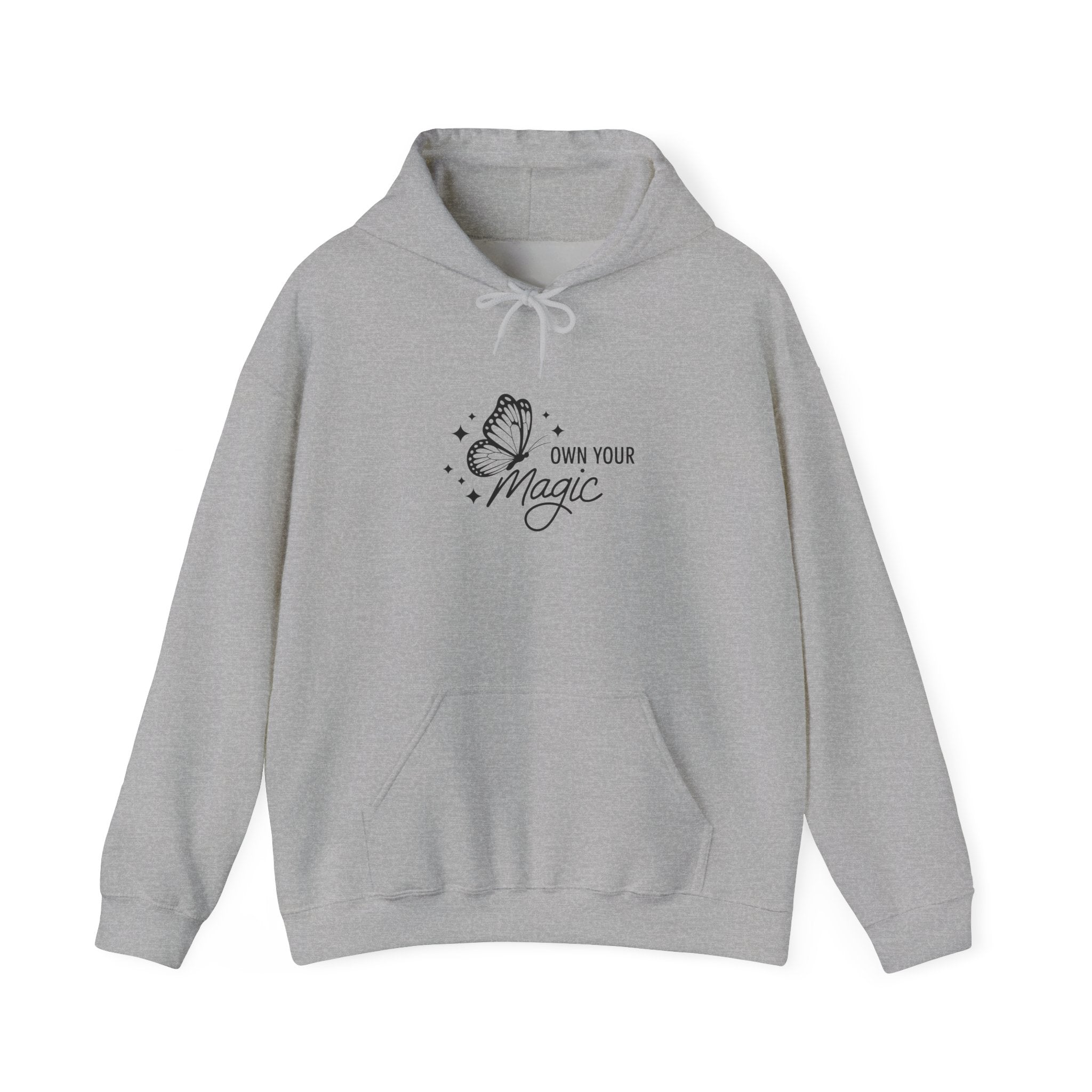 Hoodie — "Own Your Magic" Minimalist Witchy Graphic Hoodie