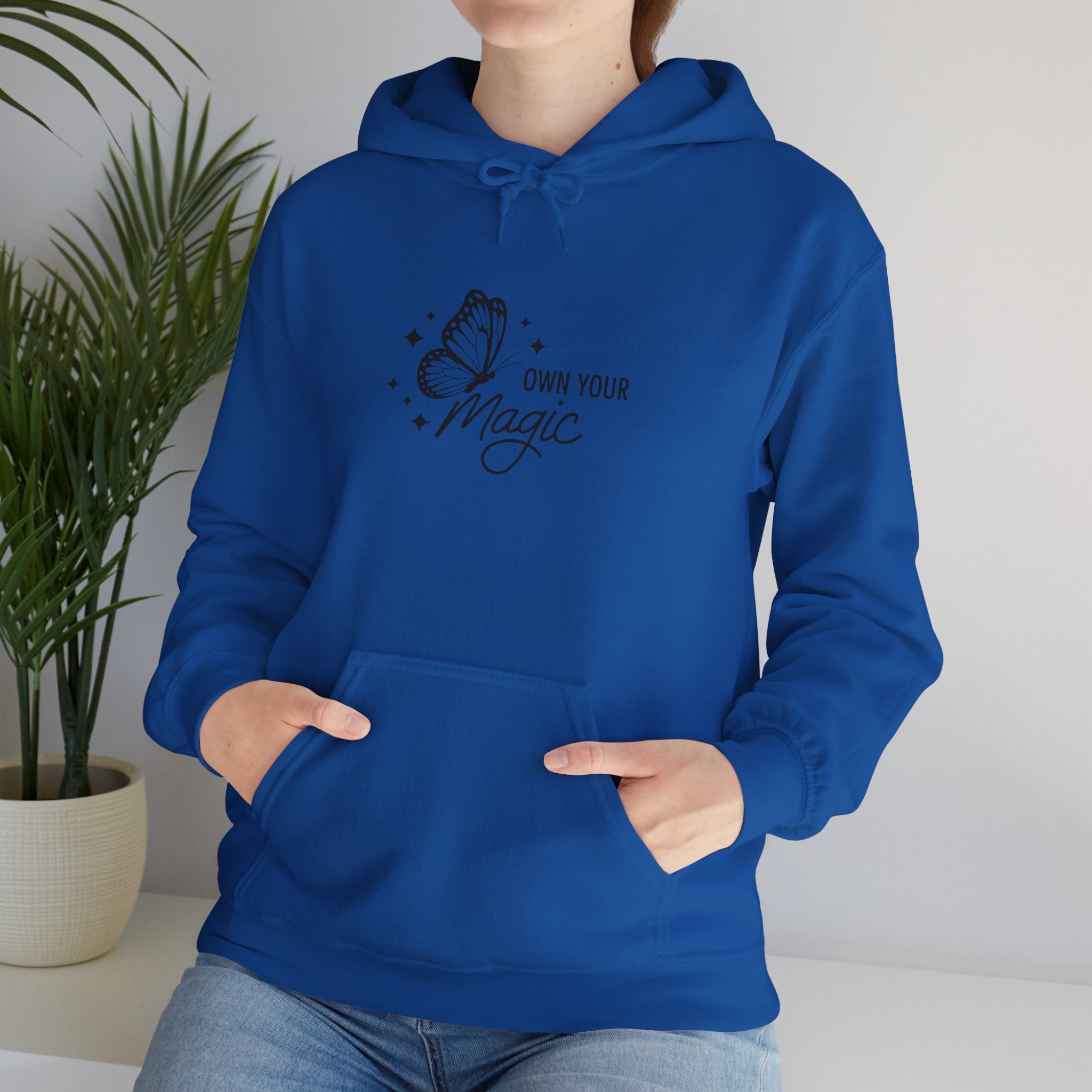 Hoodie — "Own Your Magic" Minimalist Witchy Graphic Hoodie
